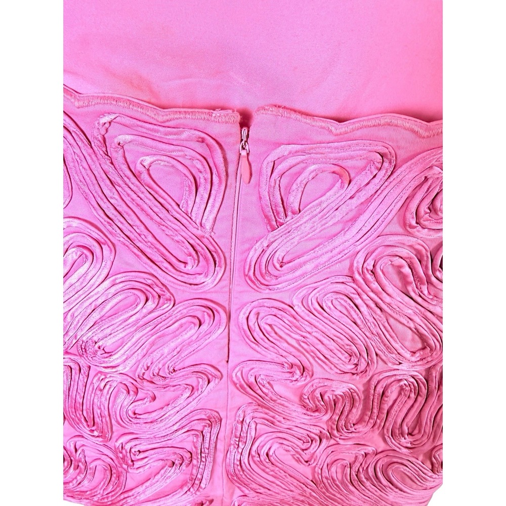 ASOS EDITION Embroidered Satin Cornelli Cut Out Mini Dress Pink Occasion Party - Picture 15 of 16